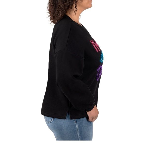 - State of mind ladies sweatshirt black color size 2xl - Picture 5 of 6